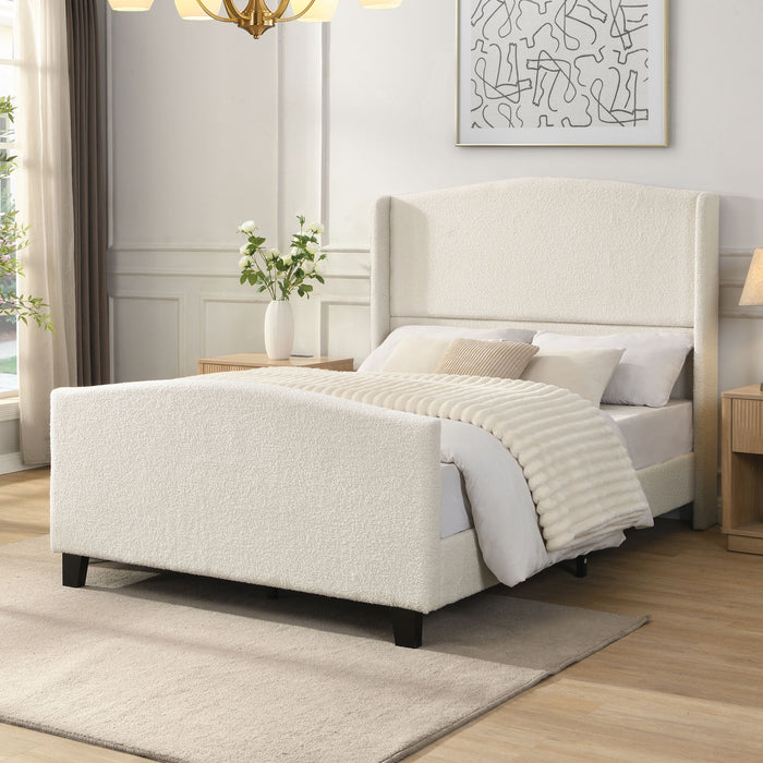 Platform Bed Frame With Tall Headboard And High Footboard Home Essentials