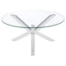Round Top Coffee Table - Chrome Furniture Max