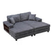 Convertible Sectional Sofa, Sleeper Oversized Living Room Lounge Home Essentials