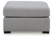 Lakepoint - Oversized Accent Ottoman - Nickel Benchcraft®