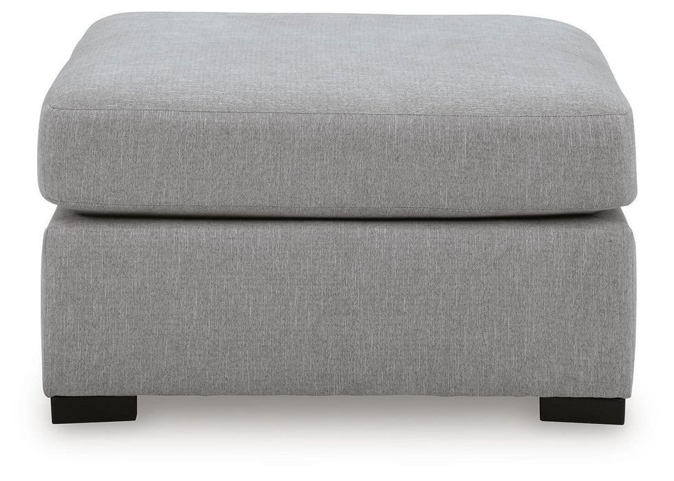 Lakepoint - Oversized Accent Ottoman - Nickel Benchcraft®