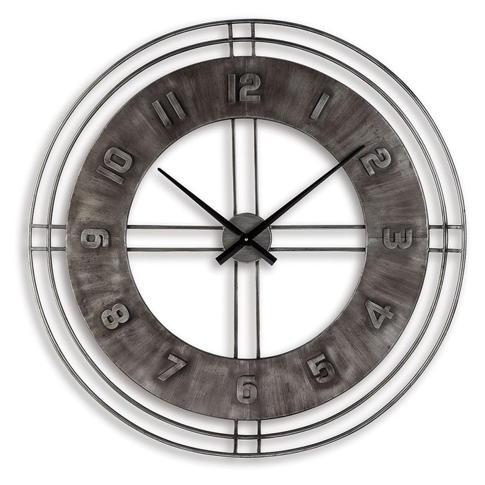 Ana Sofia - Wall Clock - Antique Gray Signature Design by Ashley®