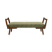 Mid-Century Bench With Wood Legs Home Essentials
