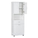 Tall Bathroom Cabinet With Tilt-Out Laundry Basket And Upper Storage Hearth and Haven