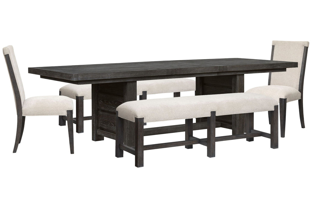 Plum Creek - Trestle Dining Table Set Magnussen Furniture