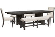 Plum Creek - Trestle Dining Table Set Magnussen Furniture