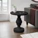 Round Accent Table, Indoor / Outdoor - Black 8th Street