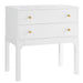 Alonso - 2 Drawer Nightstand - White Ridgecrest Home