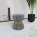 Inez - Round Upholstered Ottoman Furniture Max