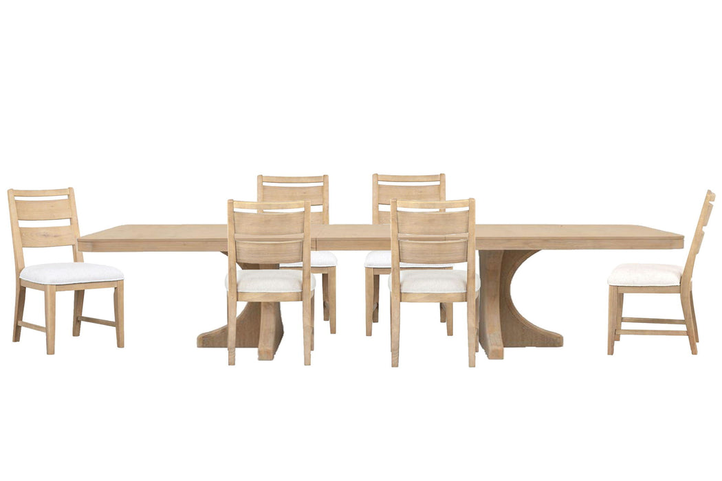Somerset - Extendable Trestle Dining Table Set Magnussen Furniture