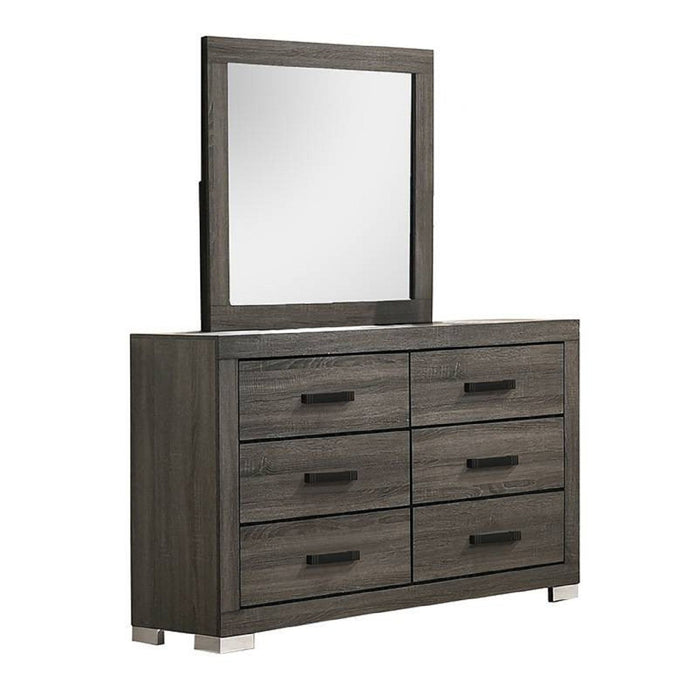 1 Piece Dresser Bar Handle Bedroom Furniture - Gray Home Essentials