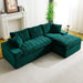 Modular Sofa, Convertible Twin Seat With Chaise Lounge Home Essentials