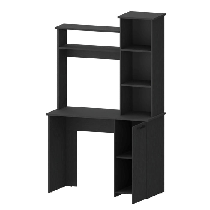 39" Computer Desk With Hutch - Black
