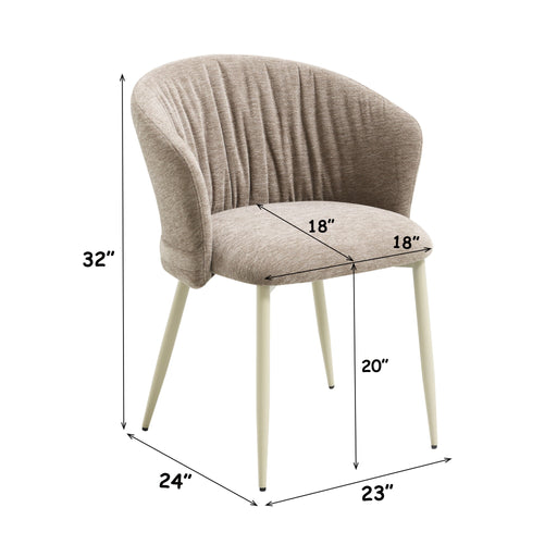 Ogin - Arm Chair (Set of 2) - Beige / Natural Acme