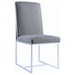 Upholstered Dining Chair Set With Base (Set of 2) - Gray Furniture Max
