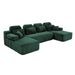 Sectional Sleeper Sofa & Storage Pockets, Modular Couch With Throw Pillows For Living Room Home Essentials