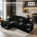 Boneless Couches For Living Room With Chaise Home Essentials