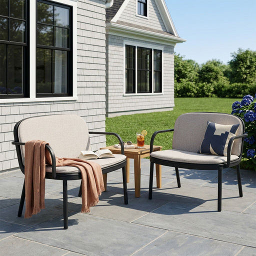 Luna - Outdoor Club Chair (Set of 2) Noble House