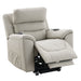 Marsha - Power Recliner With Lift & Massage - Light Gray Home Essentials