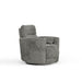 Milan - Swivel Recliner With Manual Footrest - Gray Home Essentials