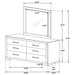 Polk - 6 Drawer Dresser With Mirror Furniture Max