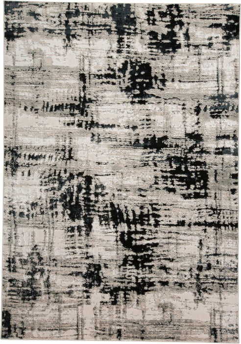 Area Rug - Black White And Gray - 4' X 6'