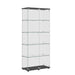 Display Cabinet With Shelf Double Doors And Lock Home Essentials