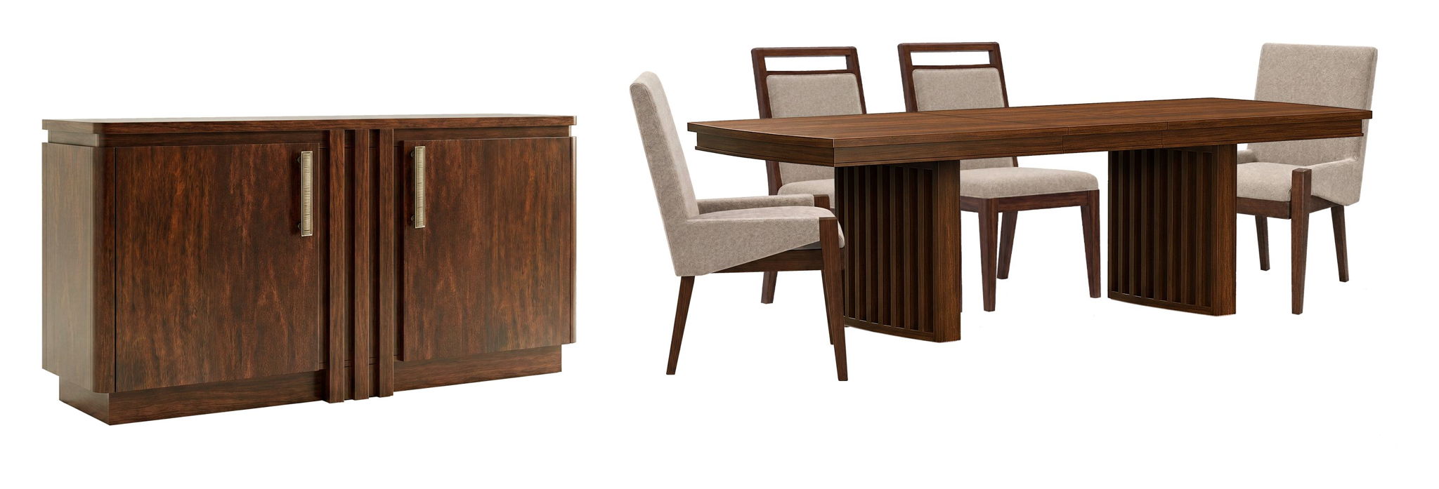 Reena - Extendable Trestle Dining Table Set Magnussen Furniture