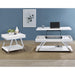 Briana - 2 Piece Coffee And End Table Set With Lift Top Legs - Gloss White Furniture Max