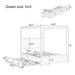 Canopy Platform Bed With Trundle And 3 Storage Drawers Hearth and Haven