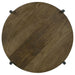 Accent Table With X-Frame And Bottom Shelf - Brown Furniture Max
