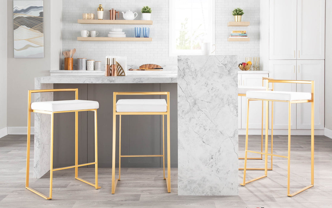 Fuji - Contemporary / Glam & Quality Construction Barstool Lumi Source