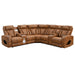 Taddeo - Power Motion Sectional Sofa With Power Headrest, Massage & LED - Two Tone Brown Leatherette ACME