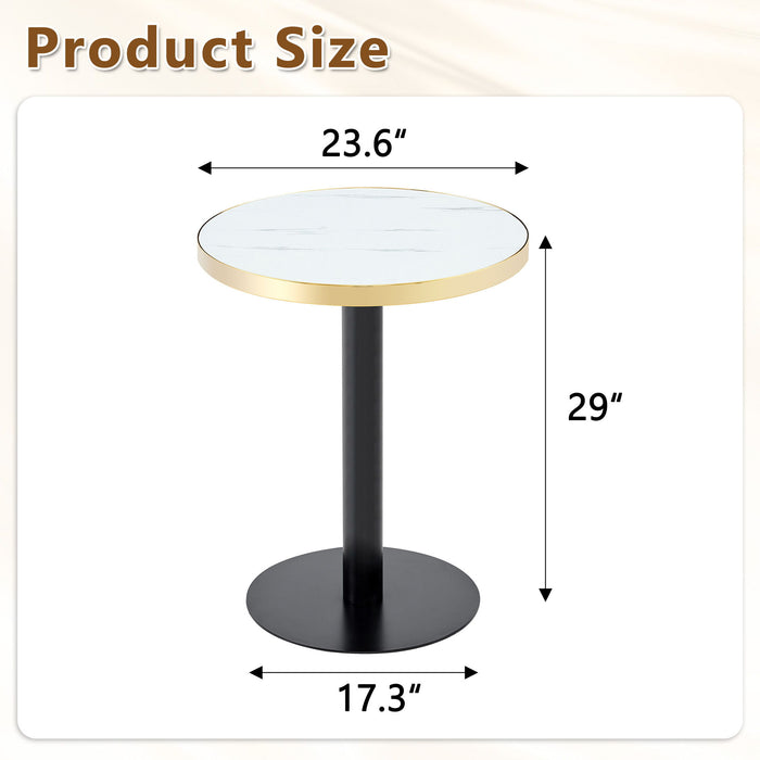 Elegant Round Bistro Table Home Essentials