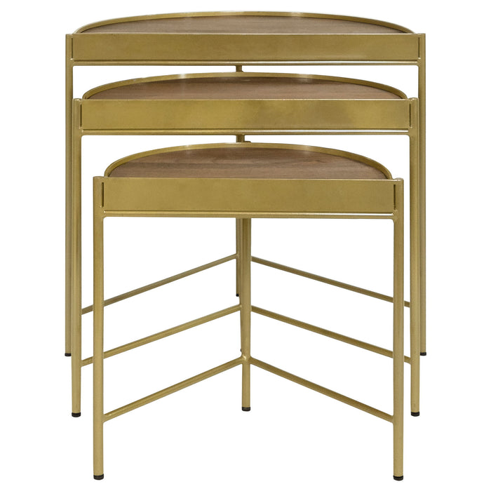 Darlene - 3 Piece Nesting Table Set - Brown Furniture Max