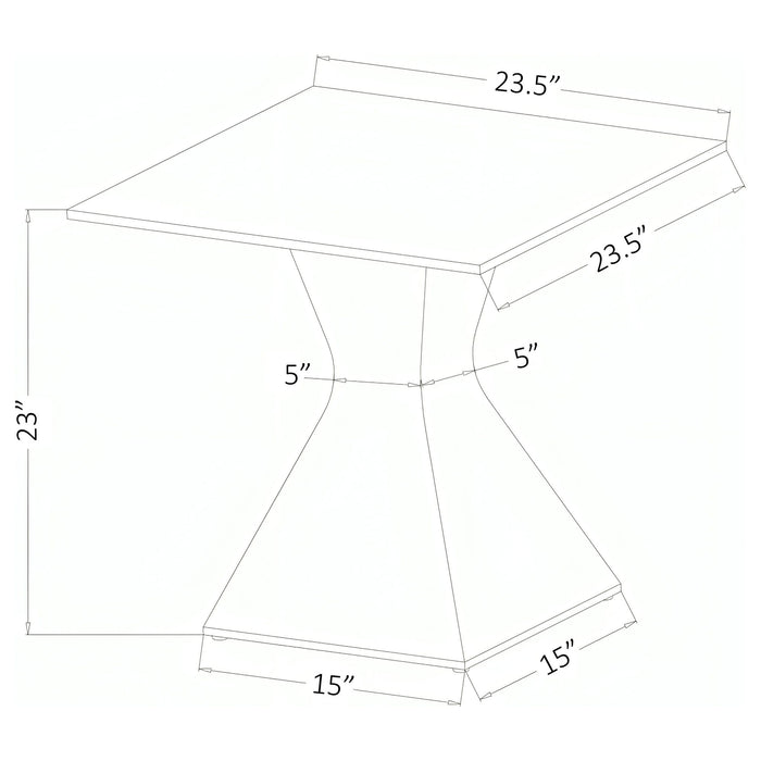 Exeter - Table With Glass Top Furniture Max