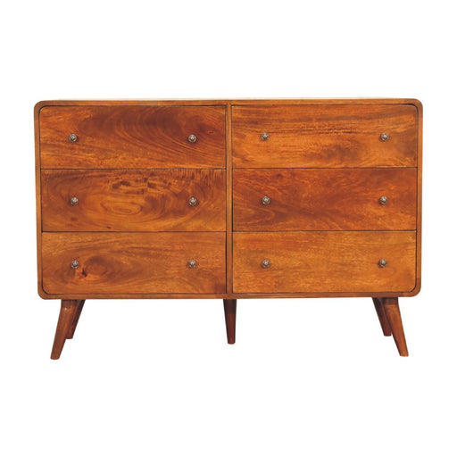 Large Curved Chest - Chestnut Artisan Furniture