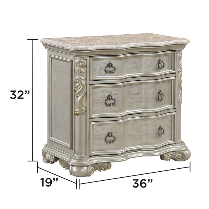 Bella - Nightstand - Champagne Matrix Furniture Group