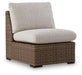 Dolan Creek - Armless Chair With Cushion - Beige / Brown Signature Design by Ashley®