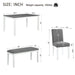 6 Piece Dining Table Set With Bench And Chairs Home Essentials