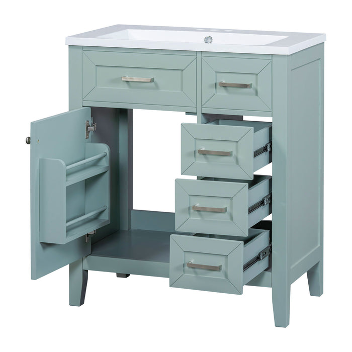 Modern Bathroom Vanity With Sink Combo, 3 Drawers Hearth and Haven