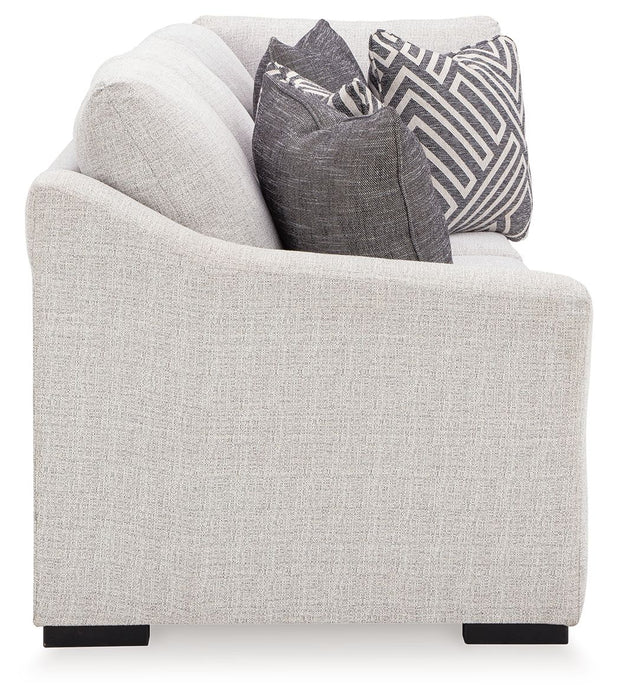 Koralynn - Laf Sofa with Corner Wedge - Stone Benchcraft®