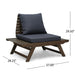 Aticus - 4 Person Outdoor Seating Group With Cushions, Slatted Club Chair - Dark Gray Noble House