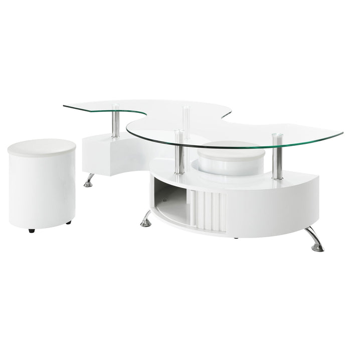 Marley - 3 Piece Coffee Table And Stools Set Furniture Max