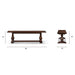 Whitmore - Trestle Dining Bench - Dark Brown Jennifer Taylor Home