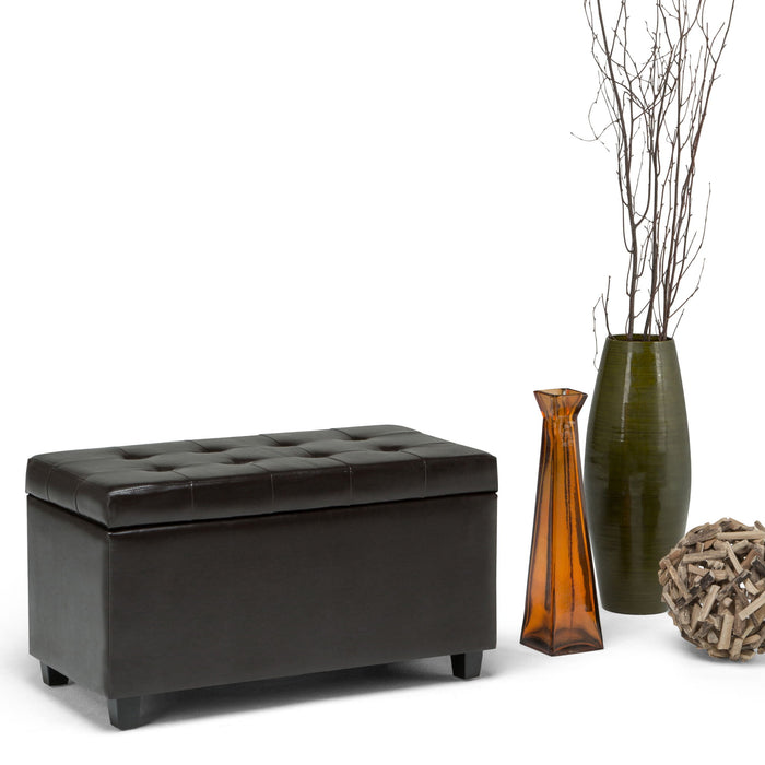 Cosmopolitan - Upholstered Storage Ottoman Simpli-Home