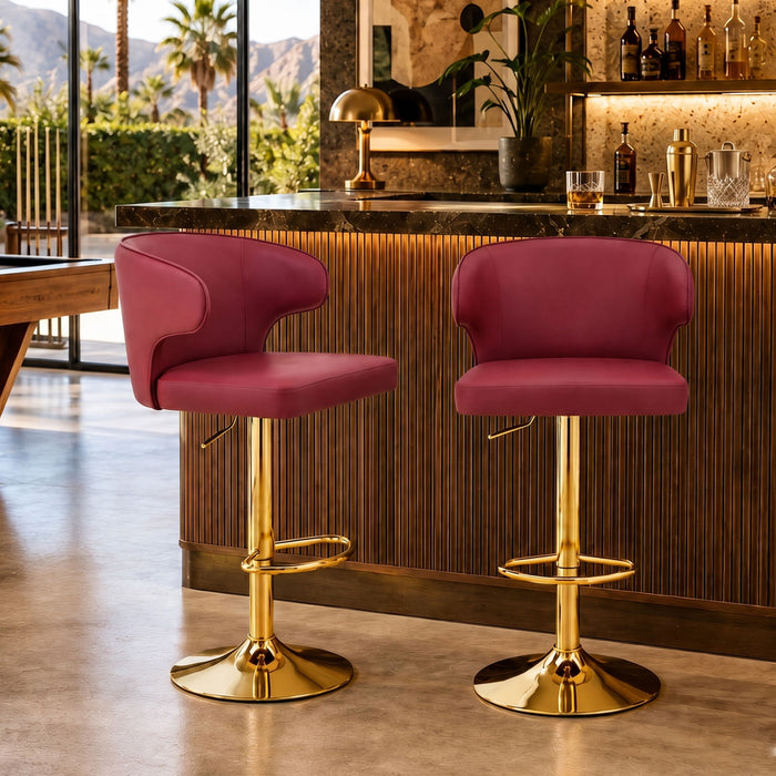 Adjustable Swivel Bar Chair With High Back Support Home Essentials