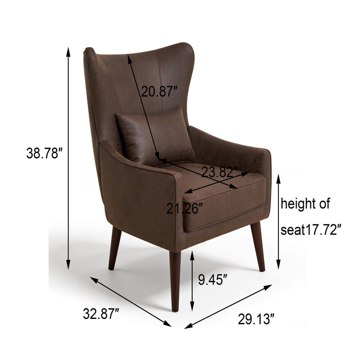 Leisure Chair With Curved Backrest Home Essentials