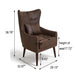 Leisure Chair With Curved Backrest Home Essentials