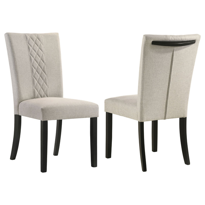 Modoc - Upholstered Dining Side Chair (Set of 2) - Beige Furniture Max